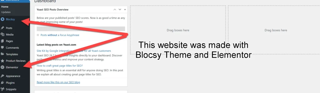 Blocsy and Elementor